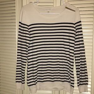 Banana Republic stripe sweater with zipper!!